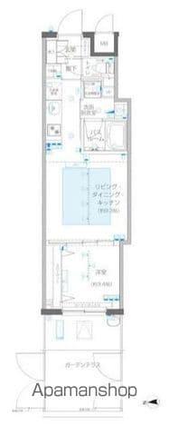 ZOOM信濃町(1LDK/1階)の間取り写真