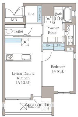 T-PLACE北斎ST(1LDK/4階)の間取り写真