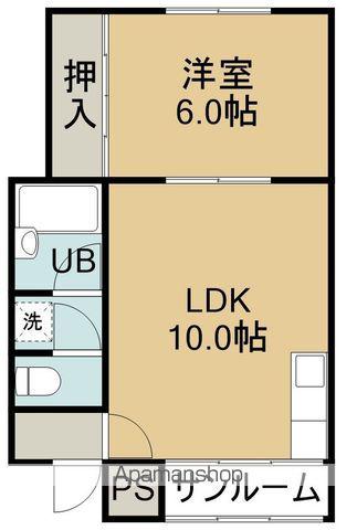 コーポKENⅢ(1LDK/1階)の間取り写真