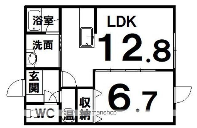ファイン花園(1LDK/1階)の間取り写真