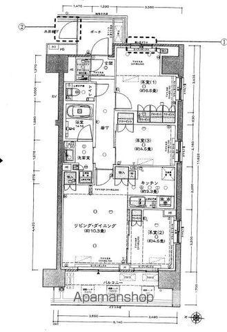 ヒルサイドフォレスト横浜戸塚(3LDK/8階)の間取り写真