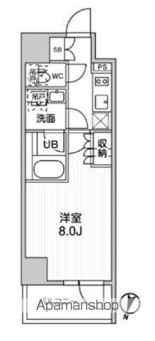 シーズンフラッツ新大塚(1K/5階)の間取り写真