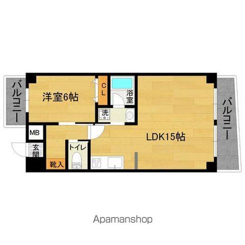 ブルームライフ今池(1LDK/5階)の間取り写真