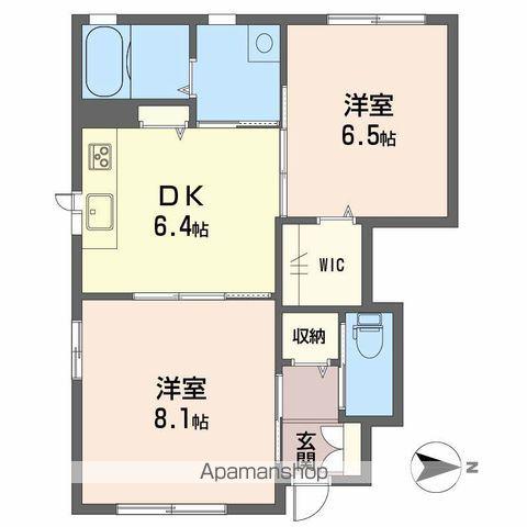 クオーレ清住(2DK/1階)の間取り写真