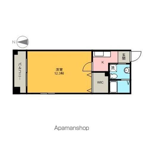 リバーフロントレジデンス(1K/3階)の間取り写真