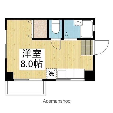 ラフィーネ石手(ワンルーム/4階)の間取り写真
