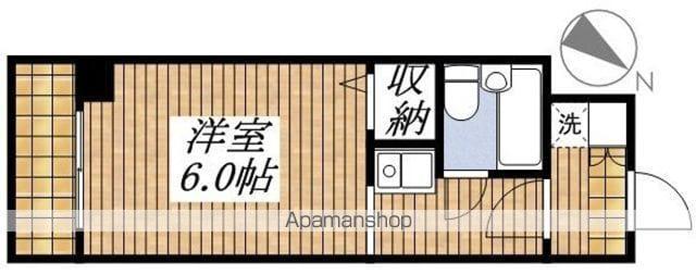 パインコート立川(1K/1階)の間取り写真