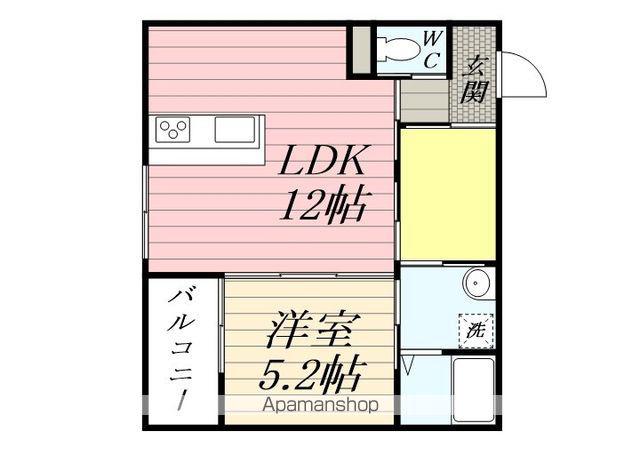 T-REGNO荒木(1LDK/3階)の間取り写真