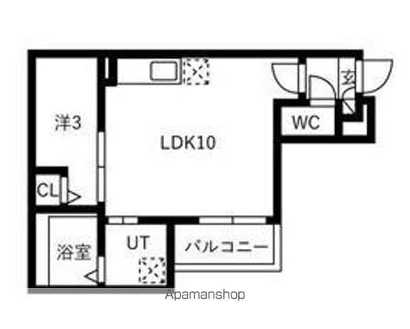 JACK KAMEZAKITAKANEⅠ(1LDK/3階)の間取り写真