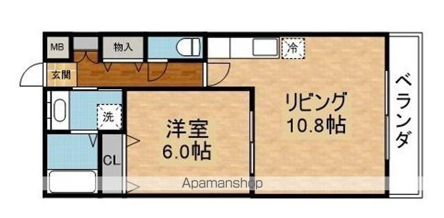 セレンティ(1LDK/3階)の間取り写真