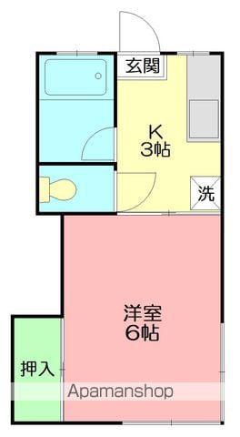 STUDIO DUEX(1K/1階)の間取り写真