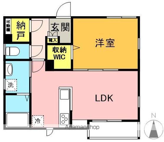 ラメール明大前(1LDK/2階)の間取り写真