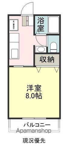ビーライン川南A(1K/1階)の間取り写真