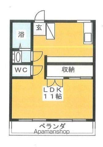 トキワハイツ(ワンルーム/4階)の間取り写真