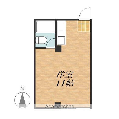 八千代ヒルズ(ワンルーム/3階)の間取り写真