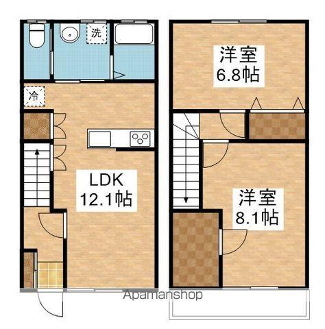 エトワール江南(2LDK)の間取り写真