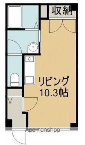 ラカーサ(ワンルーム/1階)の間取り写真
