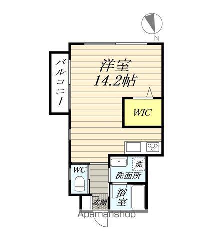 トゥール桜ヶ丘(ワンルーム/2階)の間取り写真