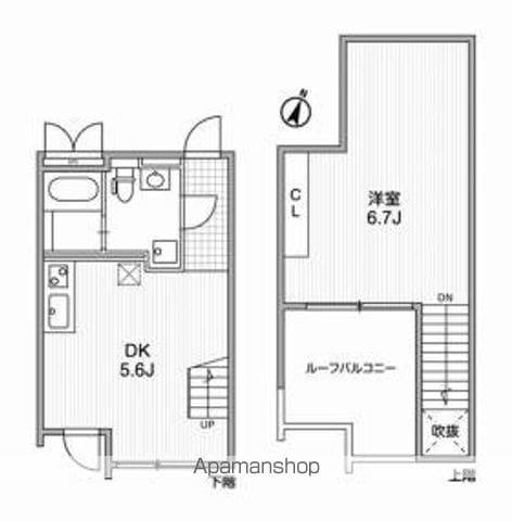 ALERO代々木(1LDK/4階)の間取り写真