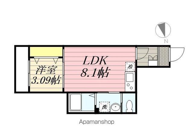 TKP新松戸Ⅰ(1LDK/2階)の間取り写真