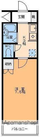 コーポNK(1K/3階)の間取り写真