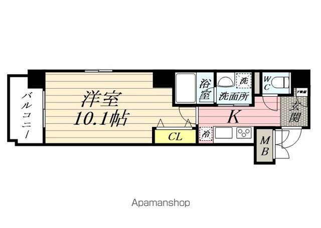 HST Ⅱ 2106(1K/2階)の間取り写真