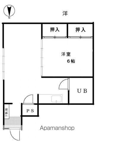 丸一ビル(1LDK/3階)の間取り写真