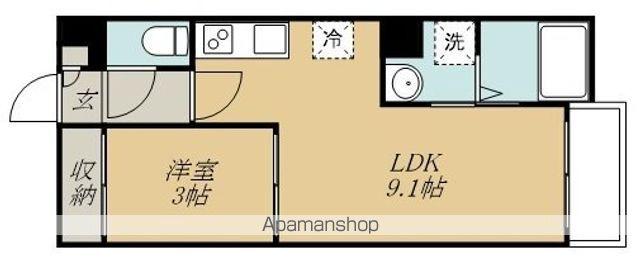 REGALEST SOFIA2(1LDK/3階)の間取り写真