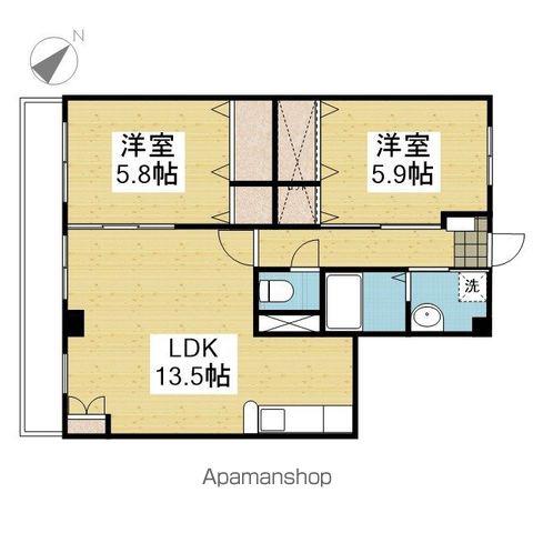 フォブールシュエット(2LDK/3階)の間取り写真