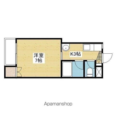 参川第4マンション(1K/2階)の間取り写真