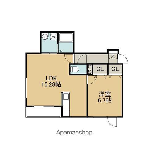 ヴィーナスヴィレッジⅥ(1LDK/3階)の間取り写真