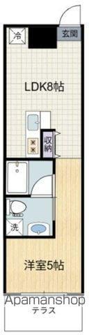 エピ桜新町(1DK/1階)の間取り写真