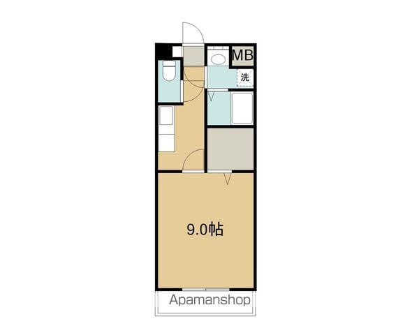 COCORU(1K/2階)の間取り写真