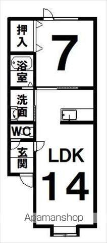 CASA SOLEADAⅠ(1LDK/1階)の間取り写真