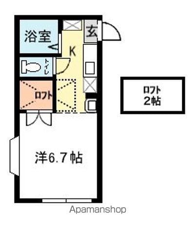 サニーライフ青山(1K/1階)の間取り写真