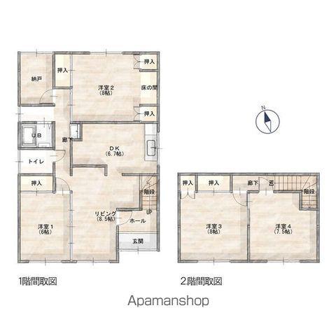 函館本線 小樽築港駅 徒歩9分 2階建 築53年(4LDK)の間取り写真