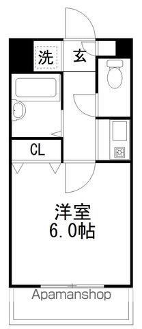 LIGHTS(1K/2階)の間取り写真