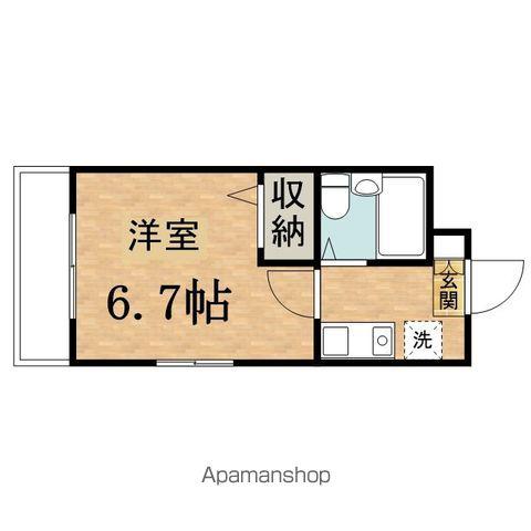 エルマーノ堀之内(1K/2階)の間取り写真