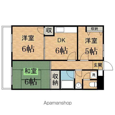 キャスケード28(3DK/3階)の間取り写真