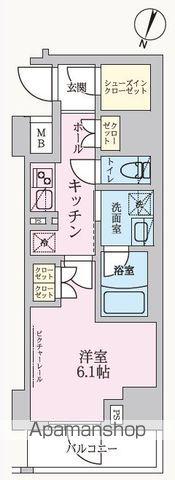 ARKMARK方南町STA(1K/6階)の間取り写真