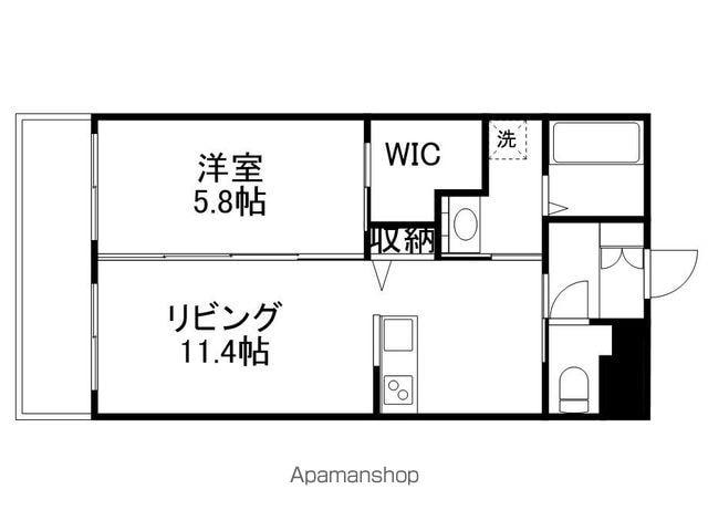 MIRAIZ 1(1LDK/5階)の間取り写真