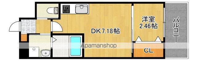 テラ浅香山(1DK/7階)の間取り写真