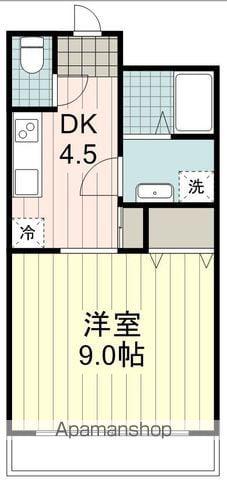 パークヒルズ(1K/1階)の間取り写真