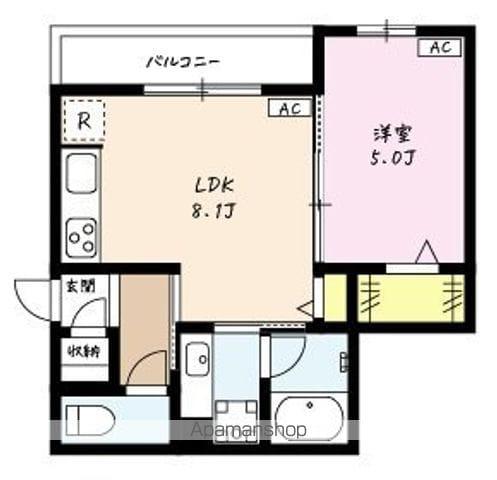 ハウオリコートⅡ(1LDK/3階)の間取り写真