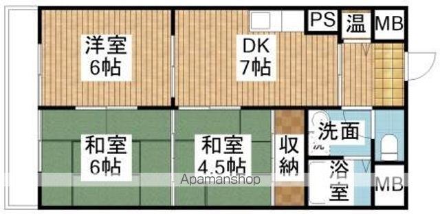 チサンマンション大畑(3DK/7階)の間取り写真