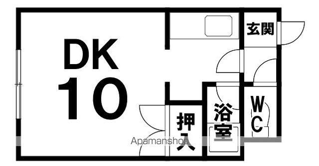 コーポ時計台A(1K/2階)の間取り写真