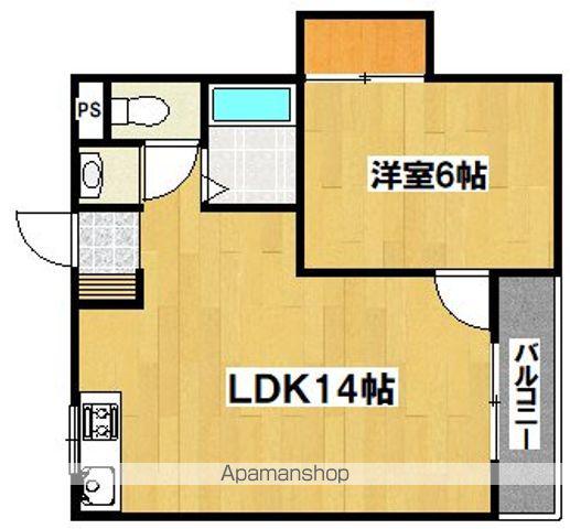 ラパンジール住吉大社(1LDK/2階)の間取り写真