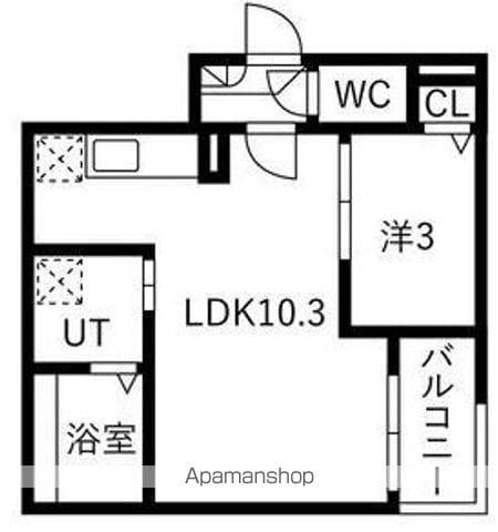 JACK KAMEZAKITAKANEⅠ(1LDK/1階)の間取り写真