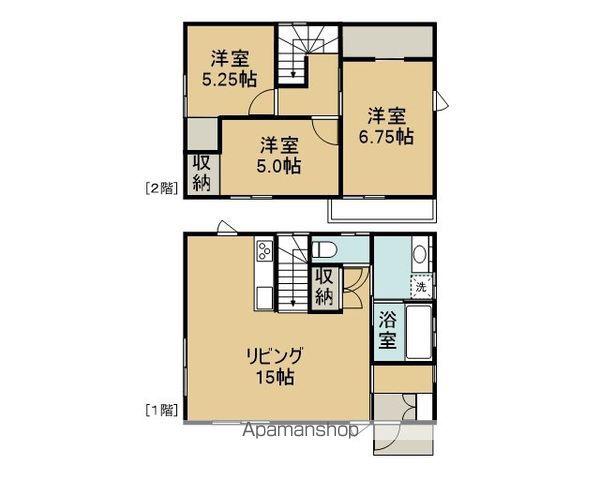 岩手県盛岡市 2階建 築8年(3LDK)の間取り写真