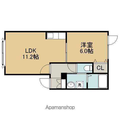 レインボーハウスMOCHAⅡ(1LDK/1階)の間取り写真